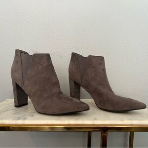Marc Fisher Gray Suede Booties - Size 8